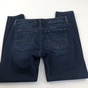 Silver Jeans Suki Skinny 31x29 (Fits 32W 28L) Mid Rise Distressed Denim